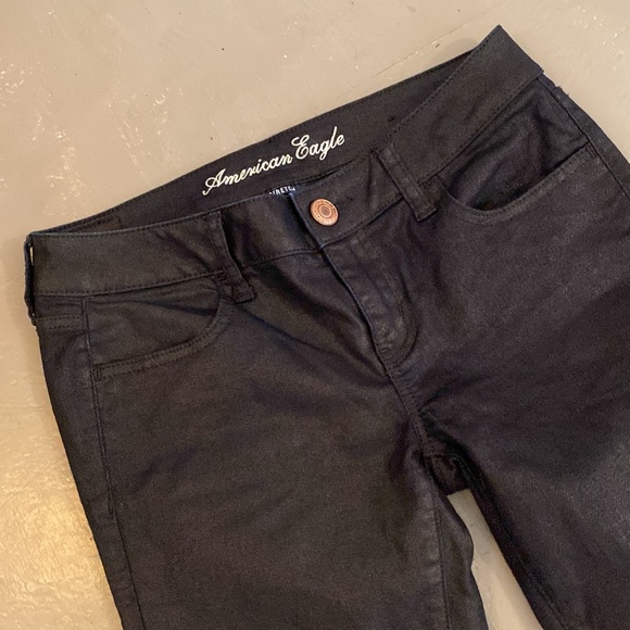 NWOT AMERICAN EAGLE shimmer jeggings size women’s 4 - Picture 6 of 11